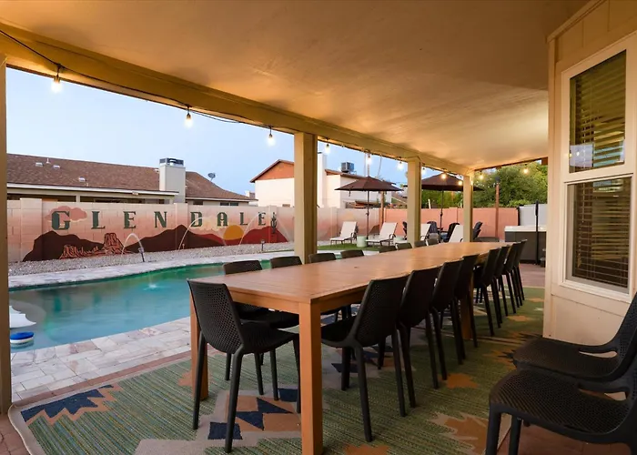 Slide Into Fun Pool Games Fire Pit Sport Court Ferienhaus Glendale