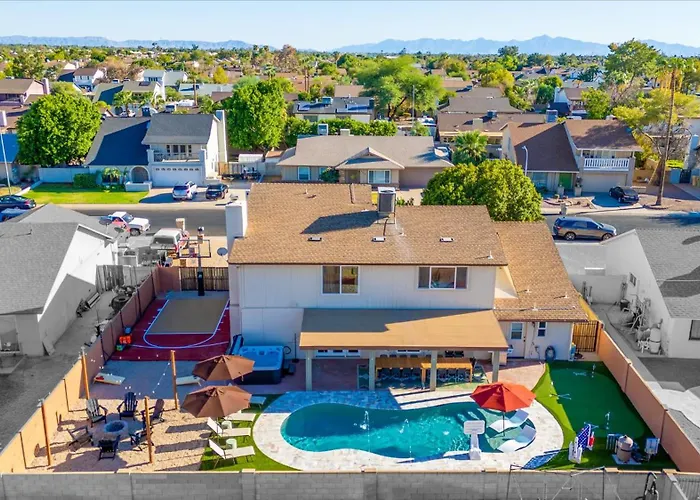 Slide Into Fun Pool Games Fire Pit Sport Court Glendale