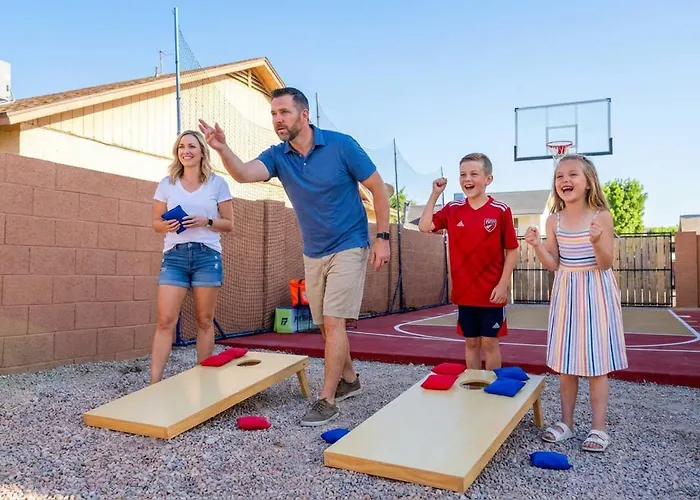 Slide Into Fun Pool Games Fire Pit Sport Court