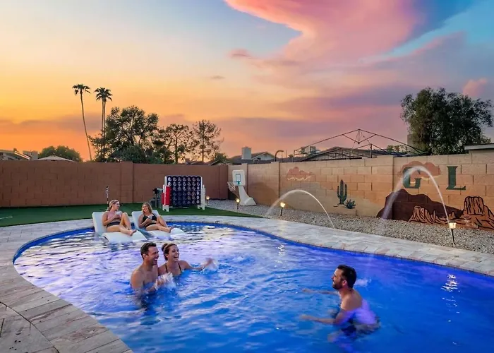 Ferienhaus Slide Into Fun Pool Games Fire Pit Sport Court